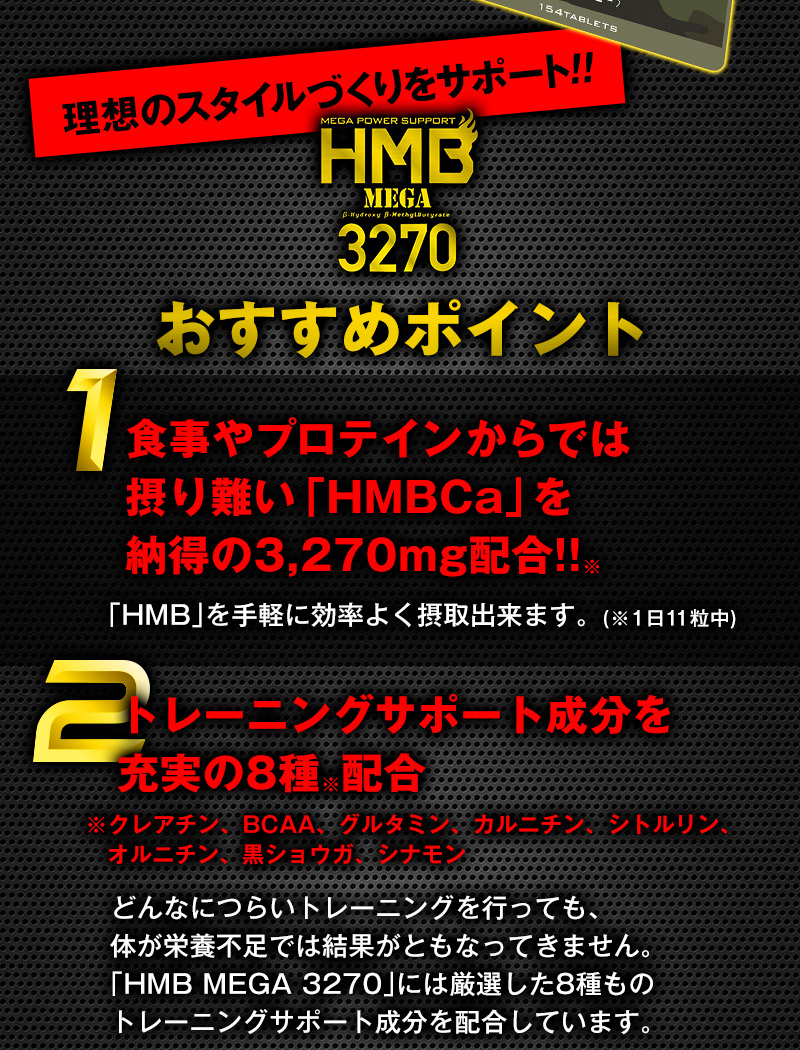 HMB MEGA 3270 - ダイエットサプリ