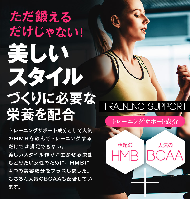 美しいスタイルづくりに必要な栄養を配合