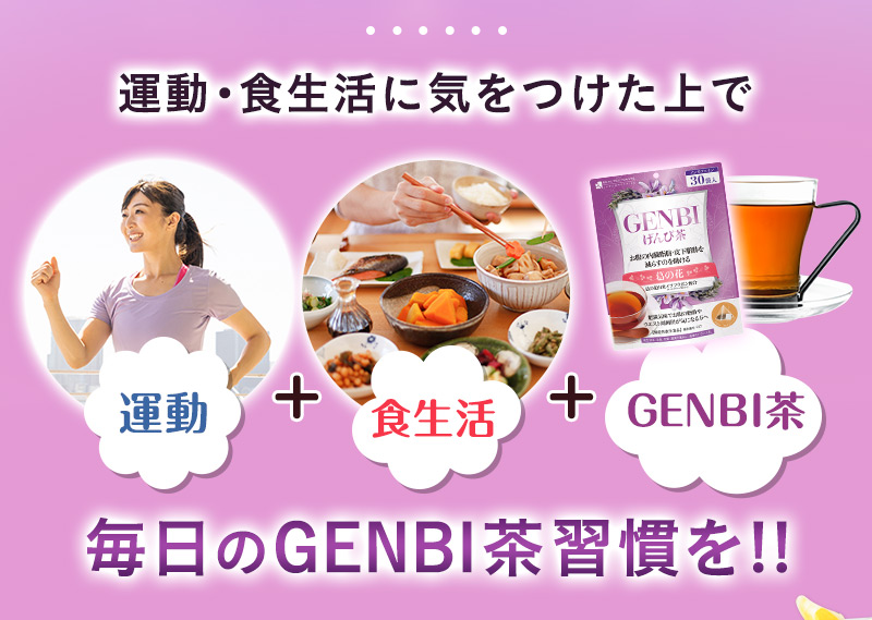 毎日のGENBI茶習慣を!!